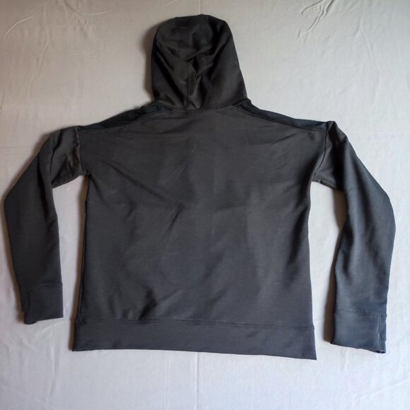 Under Armour active wear hoodie men's size M grey 1/2 zip, kangaroo pocket - Picture 3 of 11